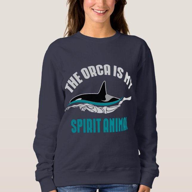 Orca är mitt spritdjur   t shirt (Framsida)
