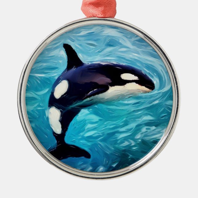 Orca Art Julgransprydnad Metall (Framsidan)