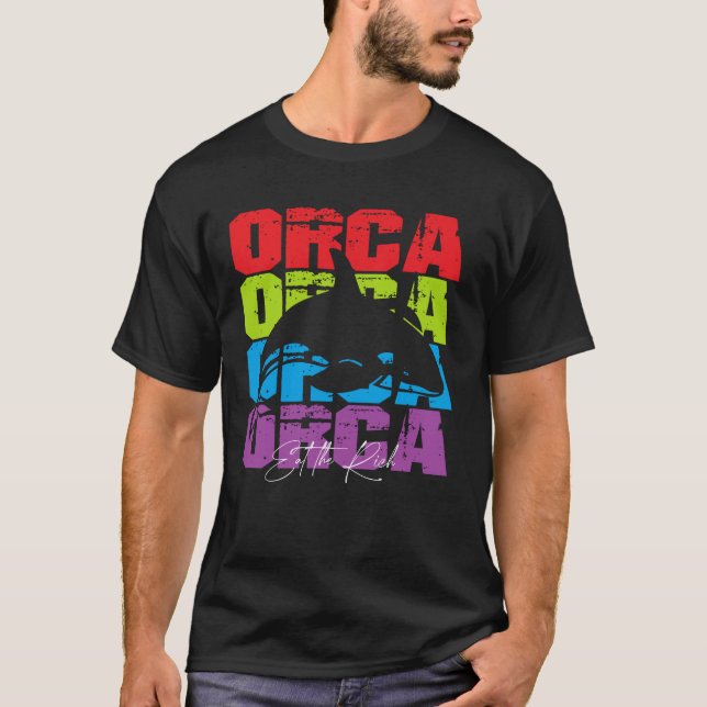 orca äta riken t shirt (Framsida)