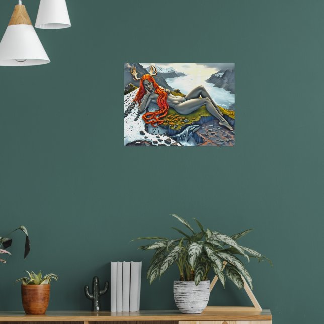 Orca Beneath the Goddess Poster (Vardagsrum 1)