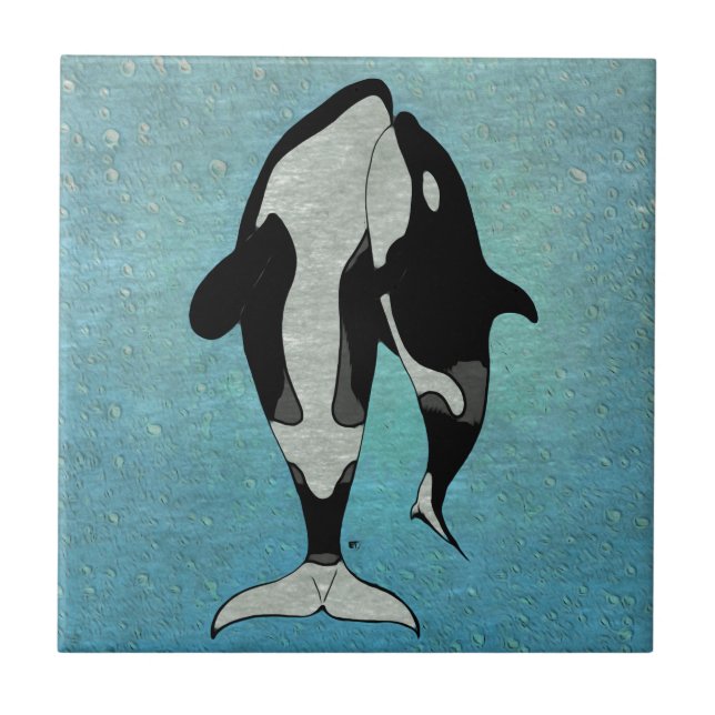 Orca Blue Kakelplatta (Framsidan)