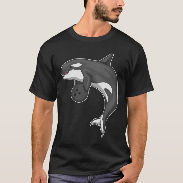 Orca Bowling Bowling ball T Shirt (Framsida)