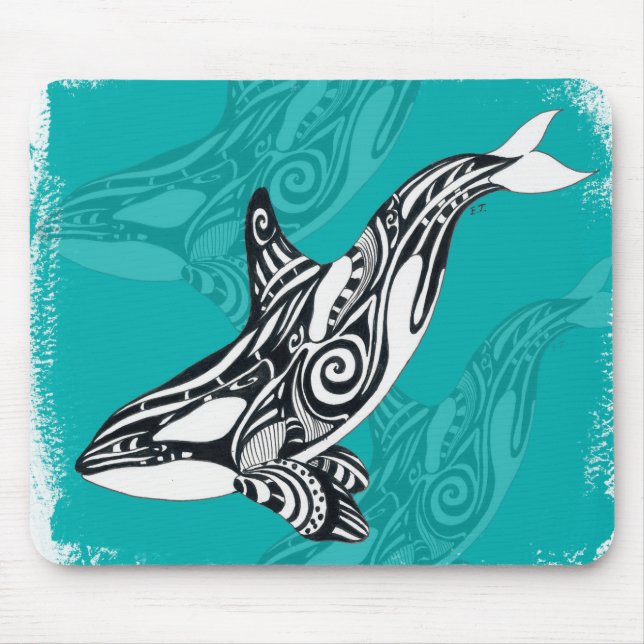Orca Brygge Teal Musmatta (Framsidan)