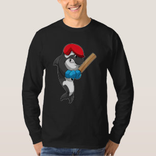 Orca Cricket Cricket Slagträ Sport Sväa T Shirt