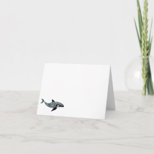 Orca doodle Small Anteckningskort