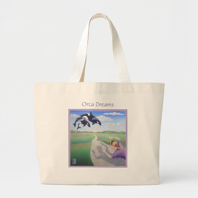 Orca Dreams "Det är min planet också!" Jumbo Tygkasse (Framsidan)