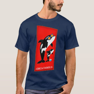 Orca Family Beach Sea Art Killer Whale Family Cute T Shirt