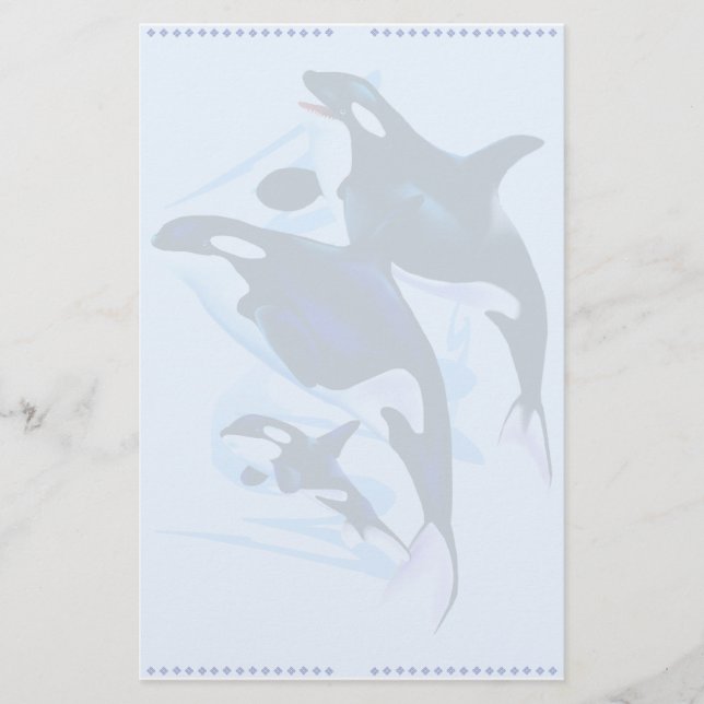 Orca Family Stationary Brevpapper (Framsida)