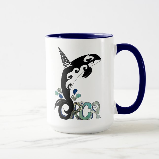 Orca Freedom Art Coffee Mugg (Höger)