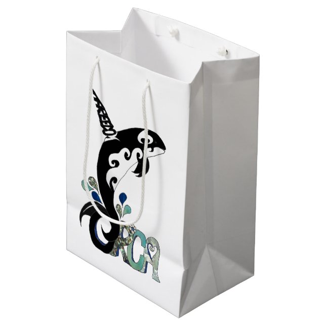 Orca Freedom Art Gift Bag (Framsidan Vinklad)