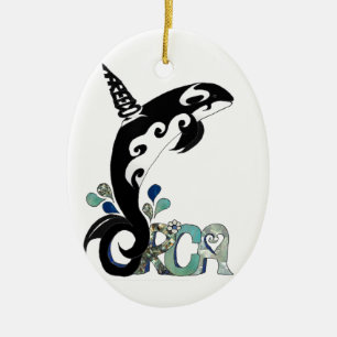 Orca Freedom Art Julgransprydnad Keramik