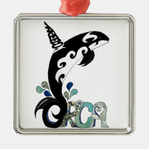 Orca Freedom Art Julgransprydnad Metall