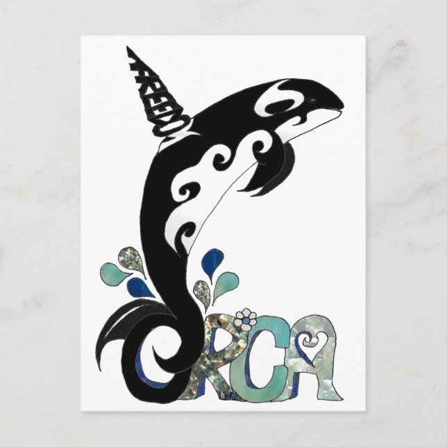 Orca Freedom Art Vykort (Framsida)