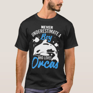 Orca Graphics for Boys Manar Kids Whale 4 T Shirt