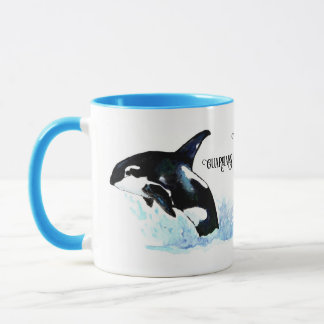 Orca Guardians of the Oceans Watercolor Mugg