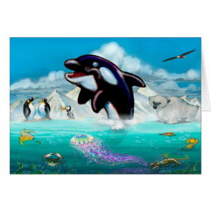 Orca Hälsningskort