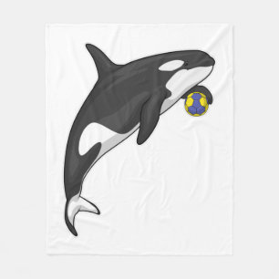 Orca Handball-spelare Handball Fleecefilt