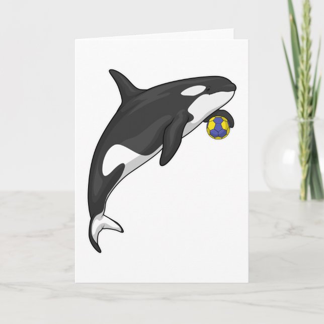 Orca Handboll spelare Handboll Kort (Framsida)