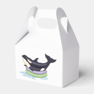Orca i en ungebassäng presentaskar