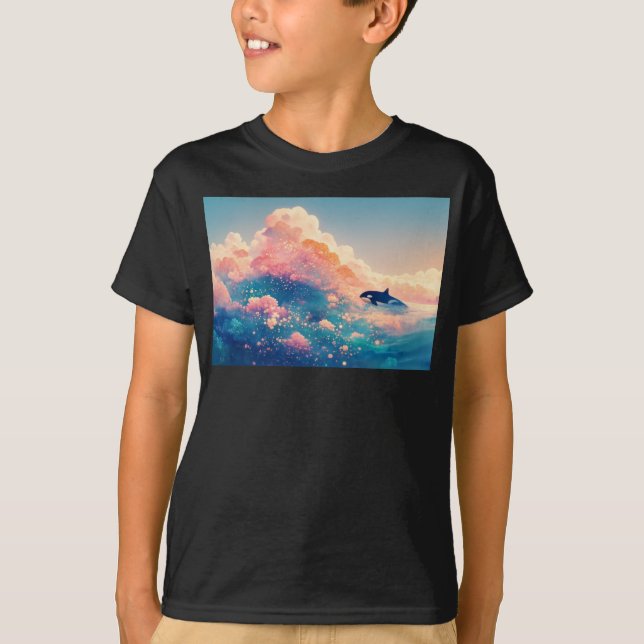 Orca i Enchanted Vatten T Shirt (Framsida)