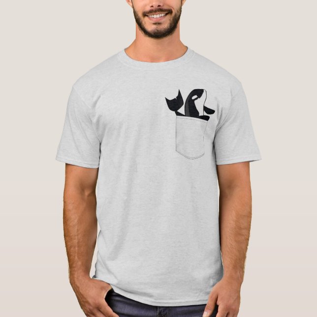 Orca i Pocket Tee Shirt (Framsida)