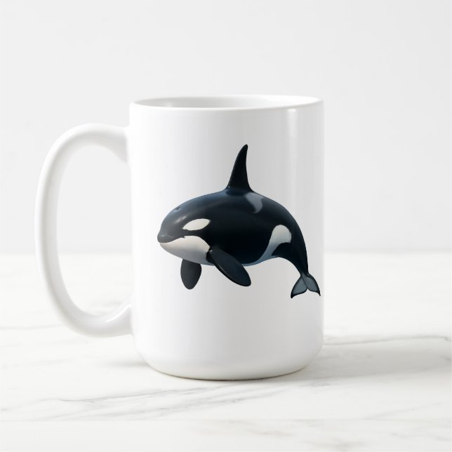Orca i Rörelse Kaffemugg (Vänster)