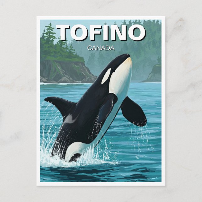 Orca i Tofino Canada Travel Vykort (Framsida)