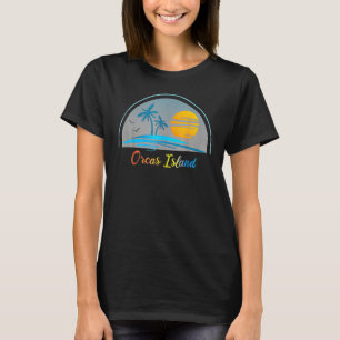 Orca Island Wa Washington Souvenir Handflatan Träd T Shirt