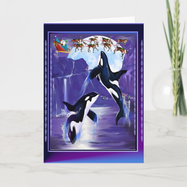 Orca-jul Helgkort (Framsida)