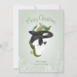 Orca jul - platta Helgdag Card Julkort