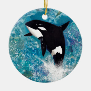 Orca Julgransprydnad Keramik