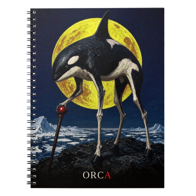 Orca käpp gotisk Surrealistisk Anteckningsbok (Framsidan)