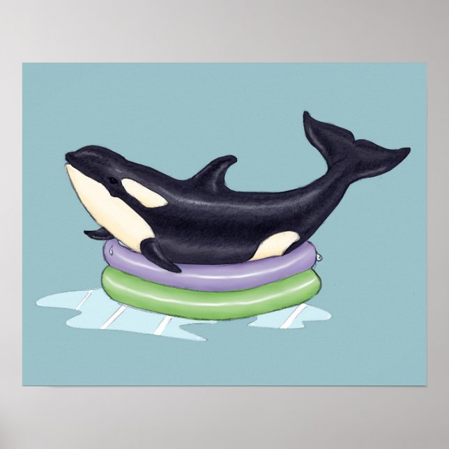 Orca kiddie bassäng poster (Framsidan)