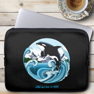 Orca Killer Whale Blue Ocean Laptop Fodral