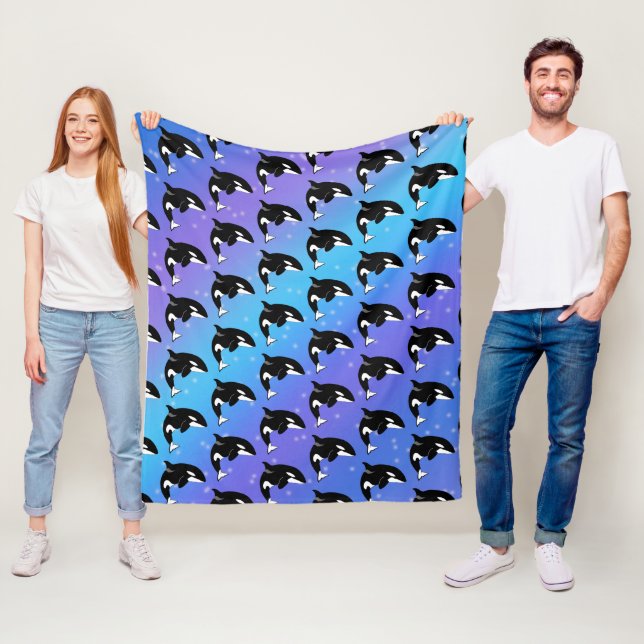 Orca Killer Whale Fleecefilt (På plats)