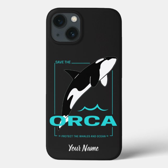 Orca Killer Whale för en tjej som bara kärlek Orca (Baksida)