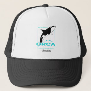 Orca Killer Whale för en tjej som bara kärlek Orca Keps