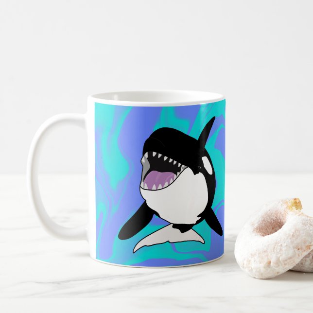 Orca Killer Whale Kaffemugg (Med munk)