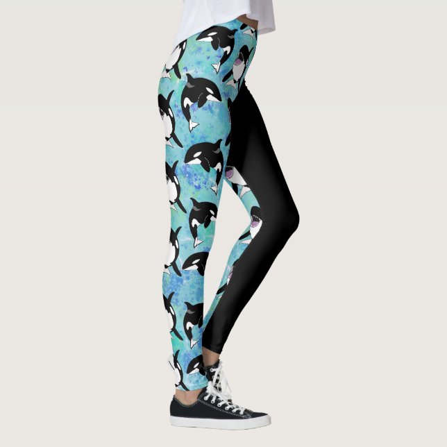 Orca Killer Whale Leggings (Höger)