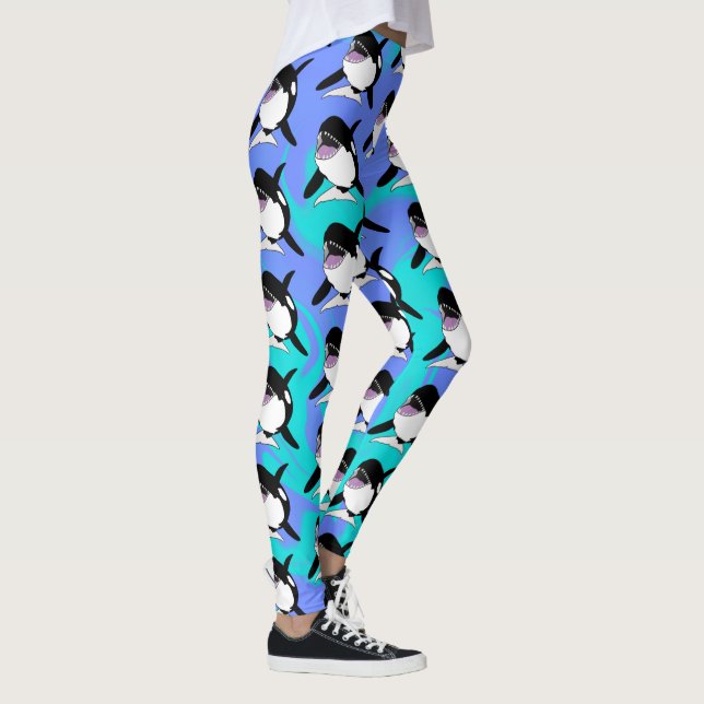 Orca Killer Whale Leggings (Höger)