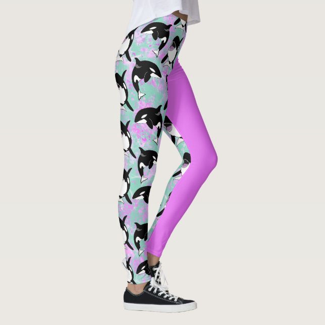 Orca Killer Whale Leggings (Höger)