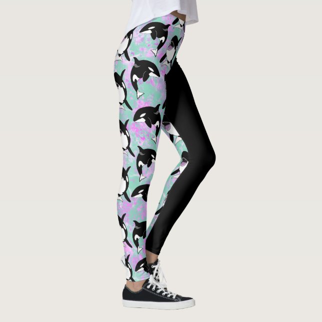 Orca Killer Whale Leggings (Höger)