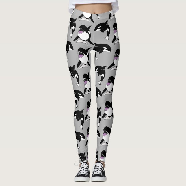 Orca Killer Whale Leggings (Framsida)