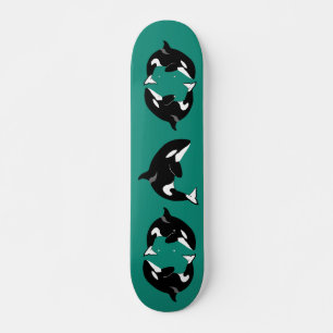 Orca Killer Whale Mini Skateboard Bräda 18,5 Cm