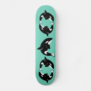 Orca Killer Whale Mini Skateboard Bräda 18,5 Cm