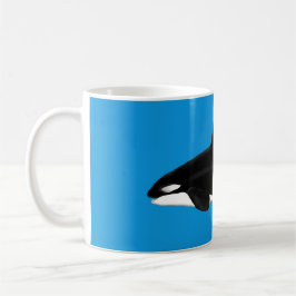 Orca / Killer Whale Mugg Blue