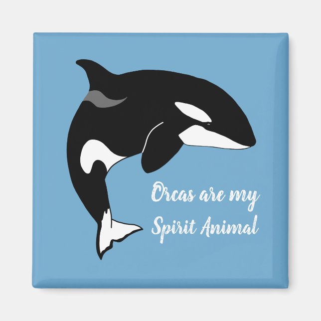 Orca Killer Whale Spirit Animal Magnet (Framsidan)
