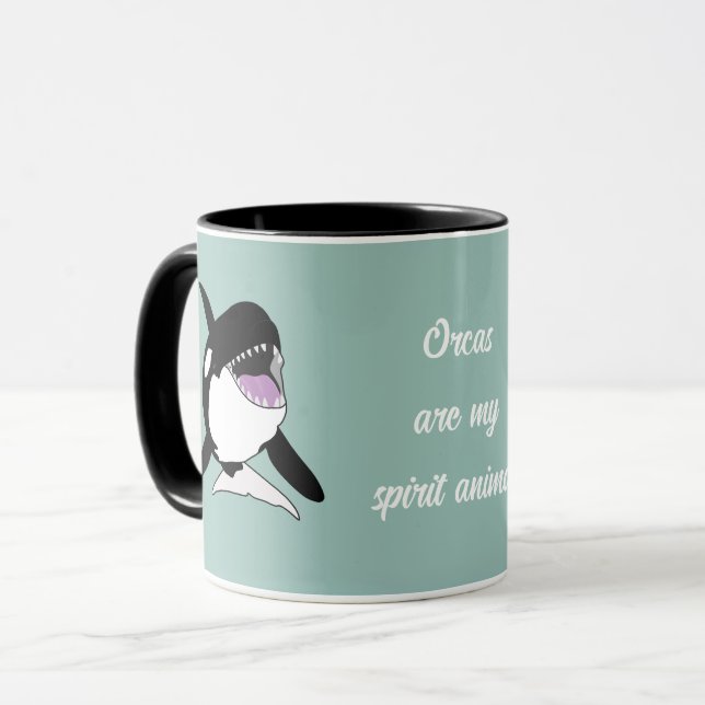 Orca Killer Whale Spirit Animal Mugg (Framsida vänster)