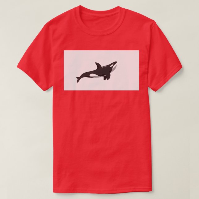 Orca Killer Whale Sticker 1 T Shirt (Design framsida)