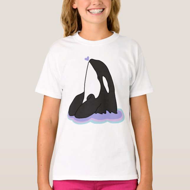 Orca Killer Whale T Shirt (Framsida)